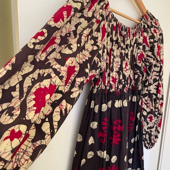 Vintage 70s Hippie Chic Maxi Dress - Picture 3 of 7